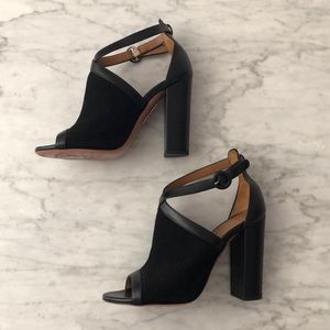 AQUAZURRA Issa Suede Open Toe 6.5